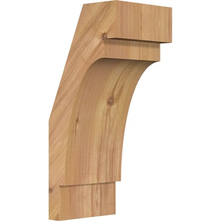 Ekena Millwork 5 1/2"W x 6"D x 14"H Merced Smooth Knee Brace, Western Red Cedar BRC06X06X14MRC00SWR